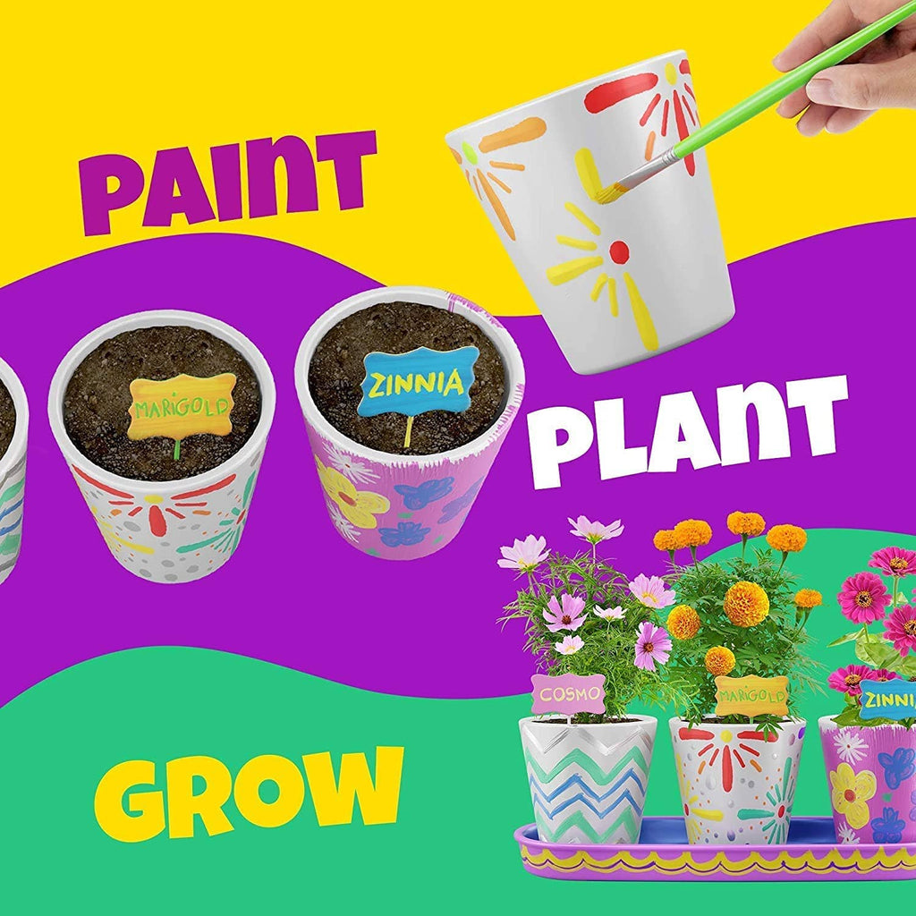 Paint & Plant Stoneware Flower Gardening Kit