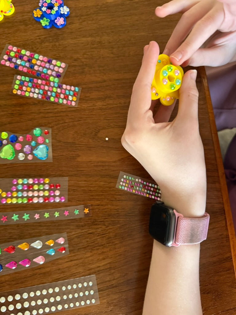 Gem Blossoms | DIY Mini Brick Flower Bouquet Kit with Gem Stickers