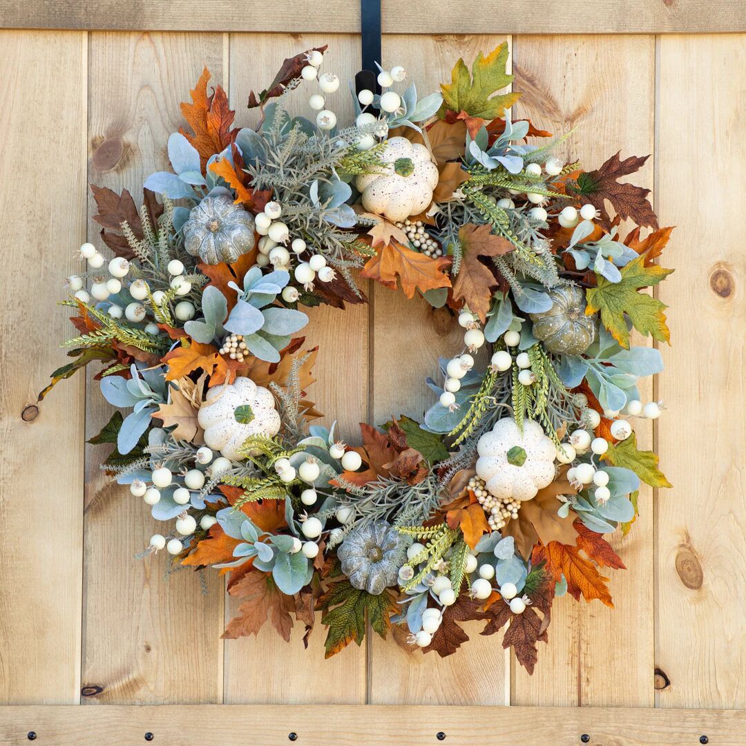 Thanksgiving Autumn Frost Leaf Pumpkin Simulation Garland Props Home Decor