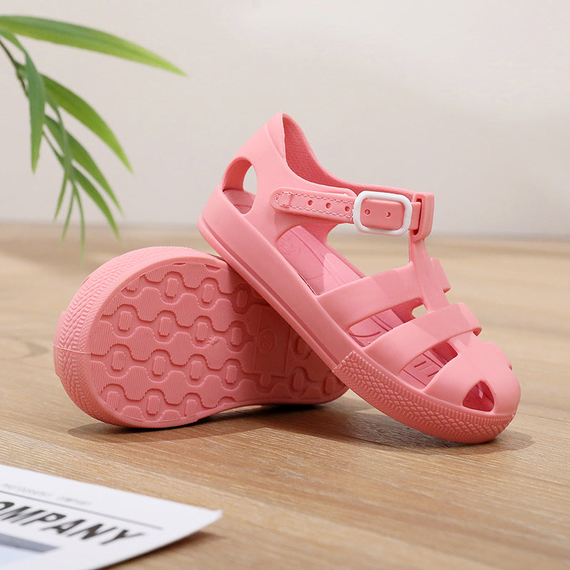 Kids' Fisherman Jelly Sandals with Hook-and-Loop Straps
