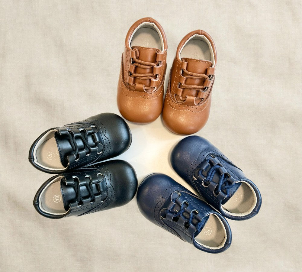 Alfie Children's Lace-Up Dress Shoes – Wide Toe Box