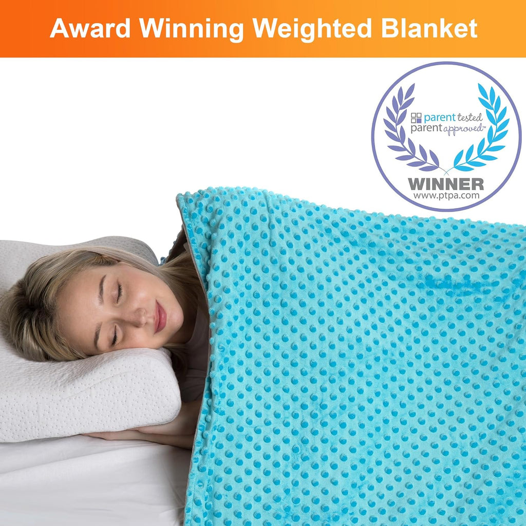 10 Lbs 48'' x 72'' Weighted Blanket for Kids with Removable Cover