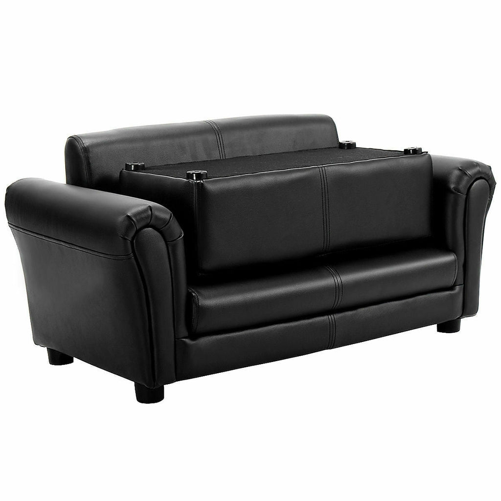 Soft Kids Double Sofa with Ottoman