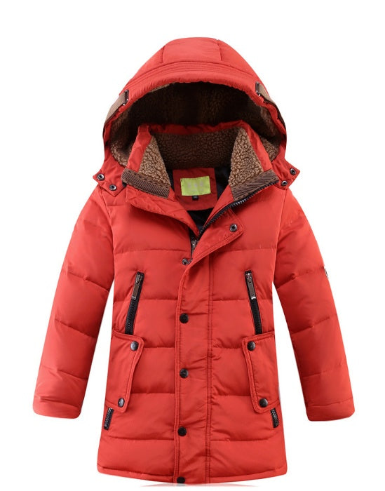 Children's Winter Jackets Duck Down Padded Children Clothing Big Boys Warm Winter Down Coat Thickening Outerwear