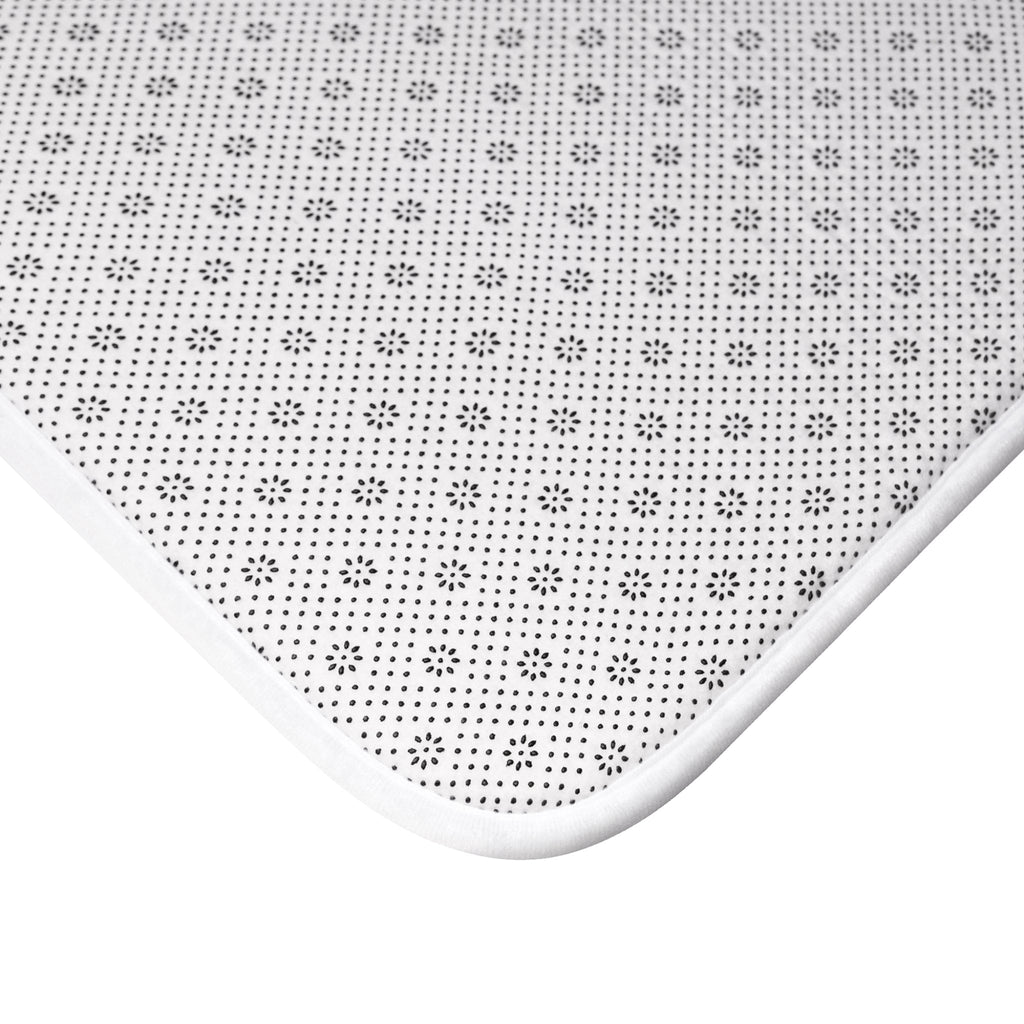 Nautical Vintage Sailboat Bath Mat, CREAM — Soft Coastal Bathroom Rug