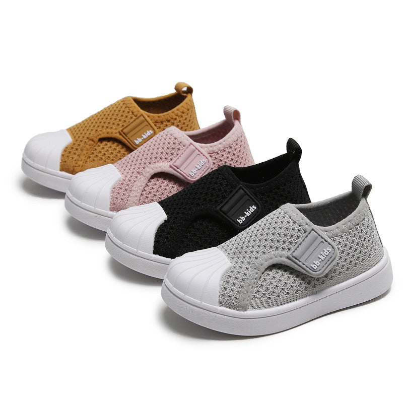 Kids' Striped Slip-On Casual Sneakers