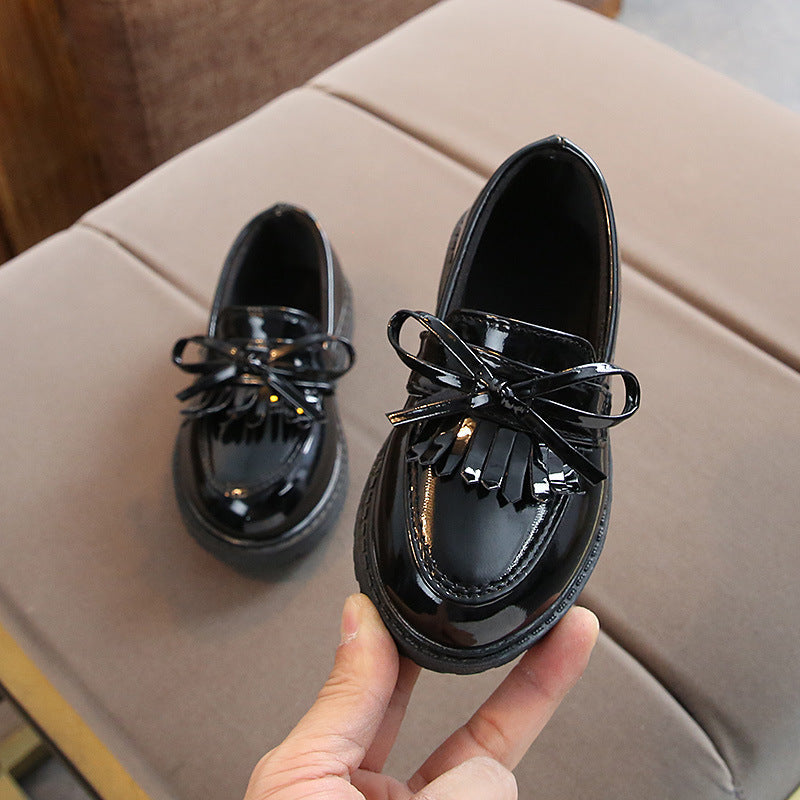 Children's Vintage-Style Synthetic-Leather Shoes