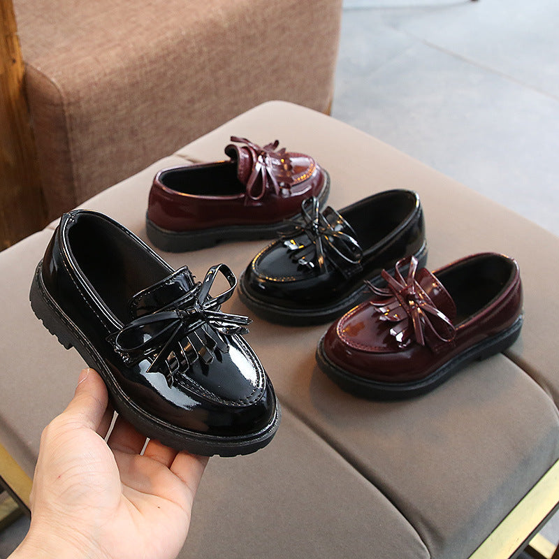 Children's Vintage-Style Synthetic-Leather Shoes