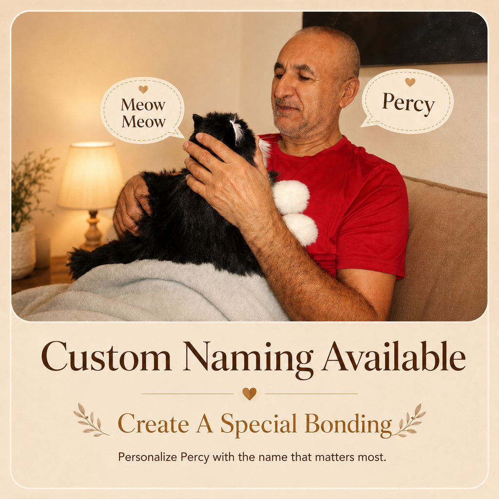 Percy Essential – Lifelike Interactive Robot Cat Companion for Seniors