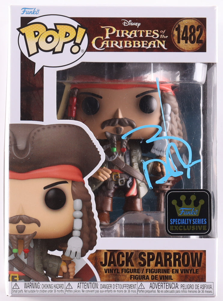 Johnny Depp Signed "Pirates Of The Caribbean" #1482 Jack Sparrow Funko Pop! Vinyl Figure (Beckett)