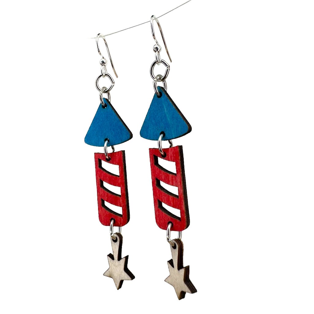 4th of July Firework Earrings #1801