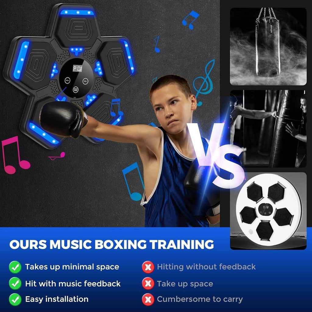 Bluetooth Music Boxing Machine with Gloves
