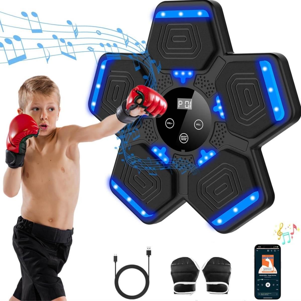 Bluetooth Music Boxing Machine with Gloves