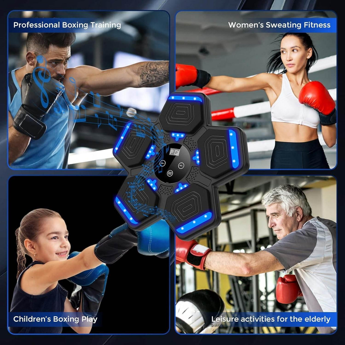 Bluetooth Music Boxing Machine with Gloves
