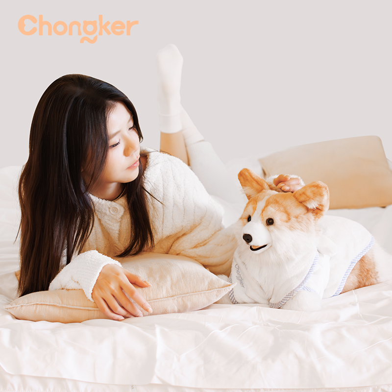 2.2lbs Corgi Dog Plush – Handmade Realistic Weighted for Dog Lovers & Kids