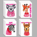 Valentine's Day Animal Cards, Set of 24