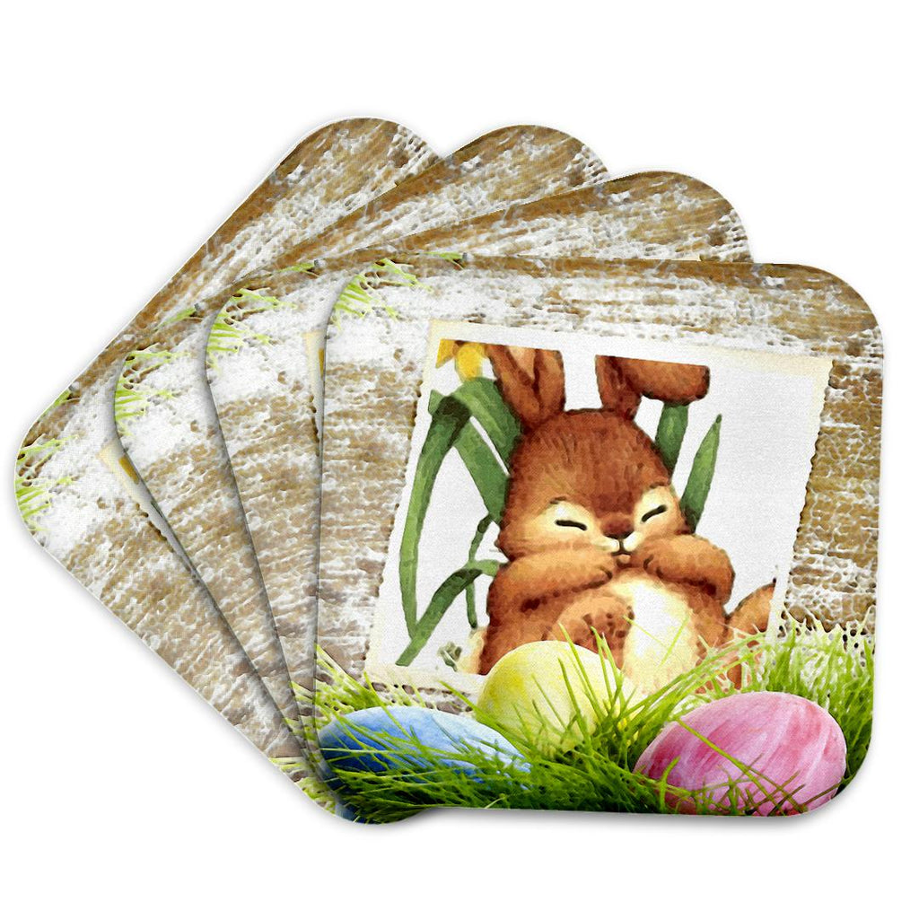 3dRose Susan Brown Designs Holiday Easter - Honey Bunny - Coasters (cst_14885)