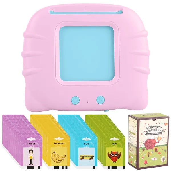 224 Words Kid Talking Flash Cards 112 Card Electronic Cognitive Audio Reading Machine, Animals