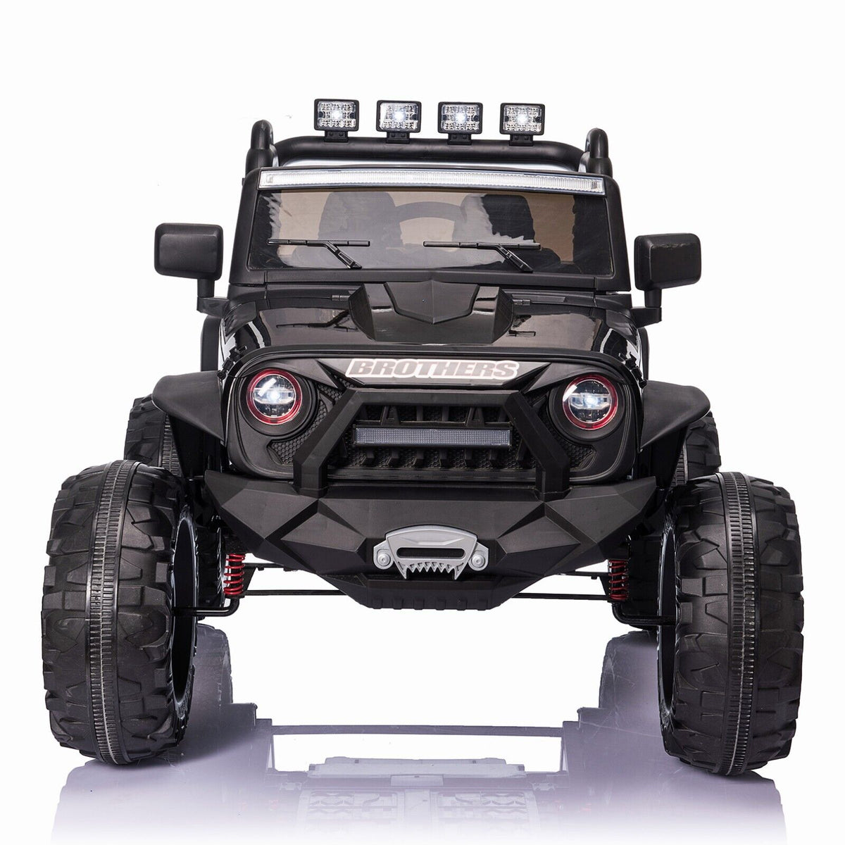 400W Electric Kids Ride On Jeep Truck with Remote Control - Perfect Xmas Gift for Outdoor Fun