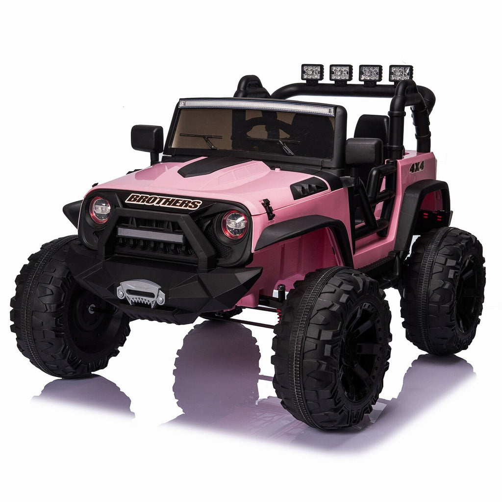 400W Electric Kids Ride On Jeep Truck with Remote Control - Perfect Xmas Gift for Outdoor Fun