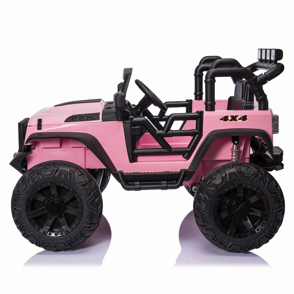 400W Electric Kids Ride On Jeep Truck with Remote Control - Perfect Xmas Gift for Outdoor Fun