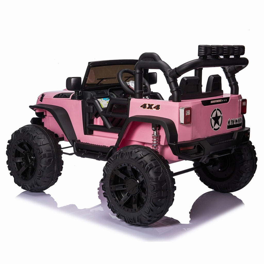 400W Electric Kids Ride On Jeep Truck with Remote Control - Perfect Xmas Gift for Outdoor Fun