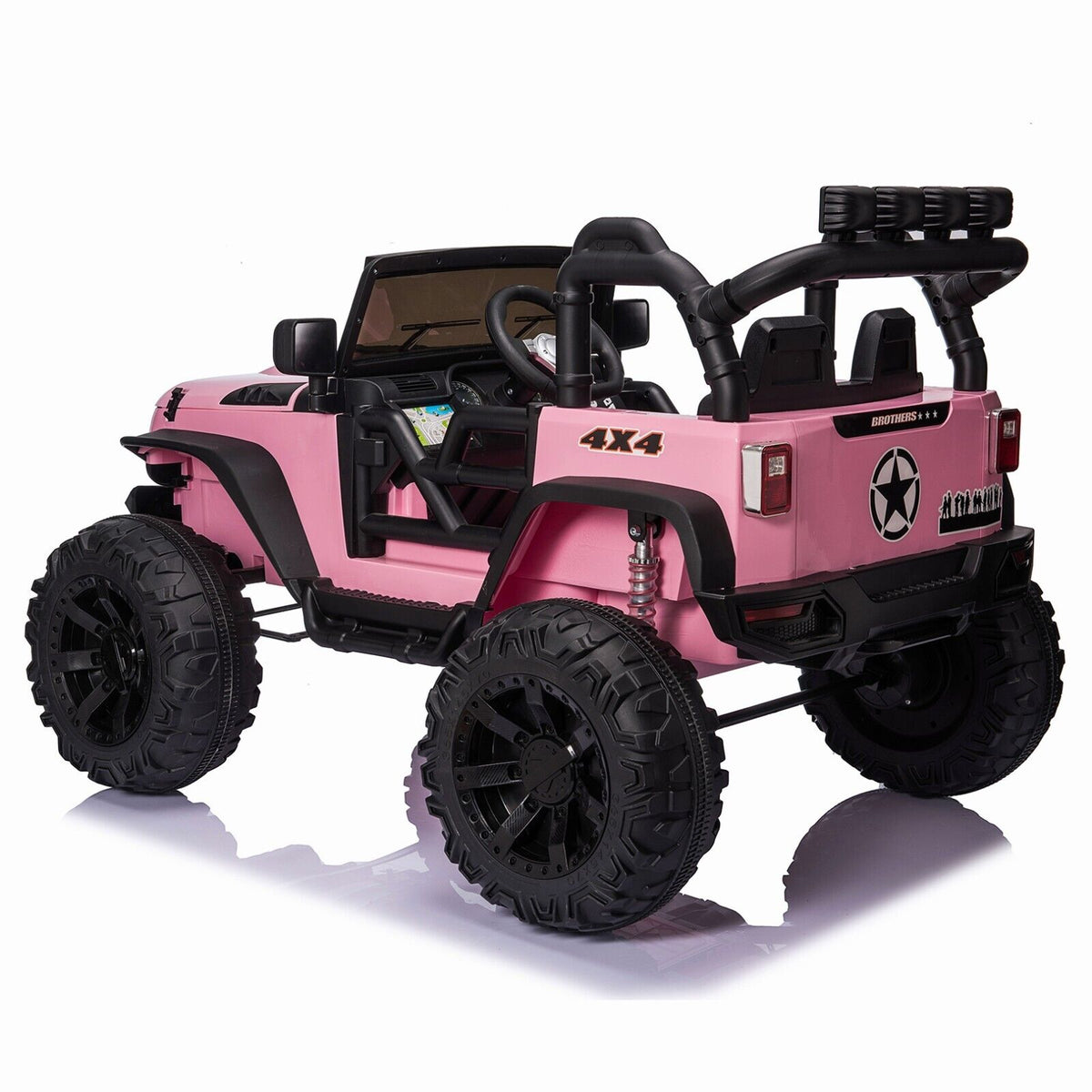400W Electric Kids Ride On Jeep Truck with Remote Control - Perfect Xmas Gift for Outdoor Fun
