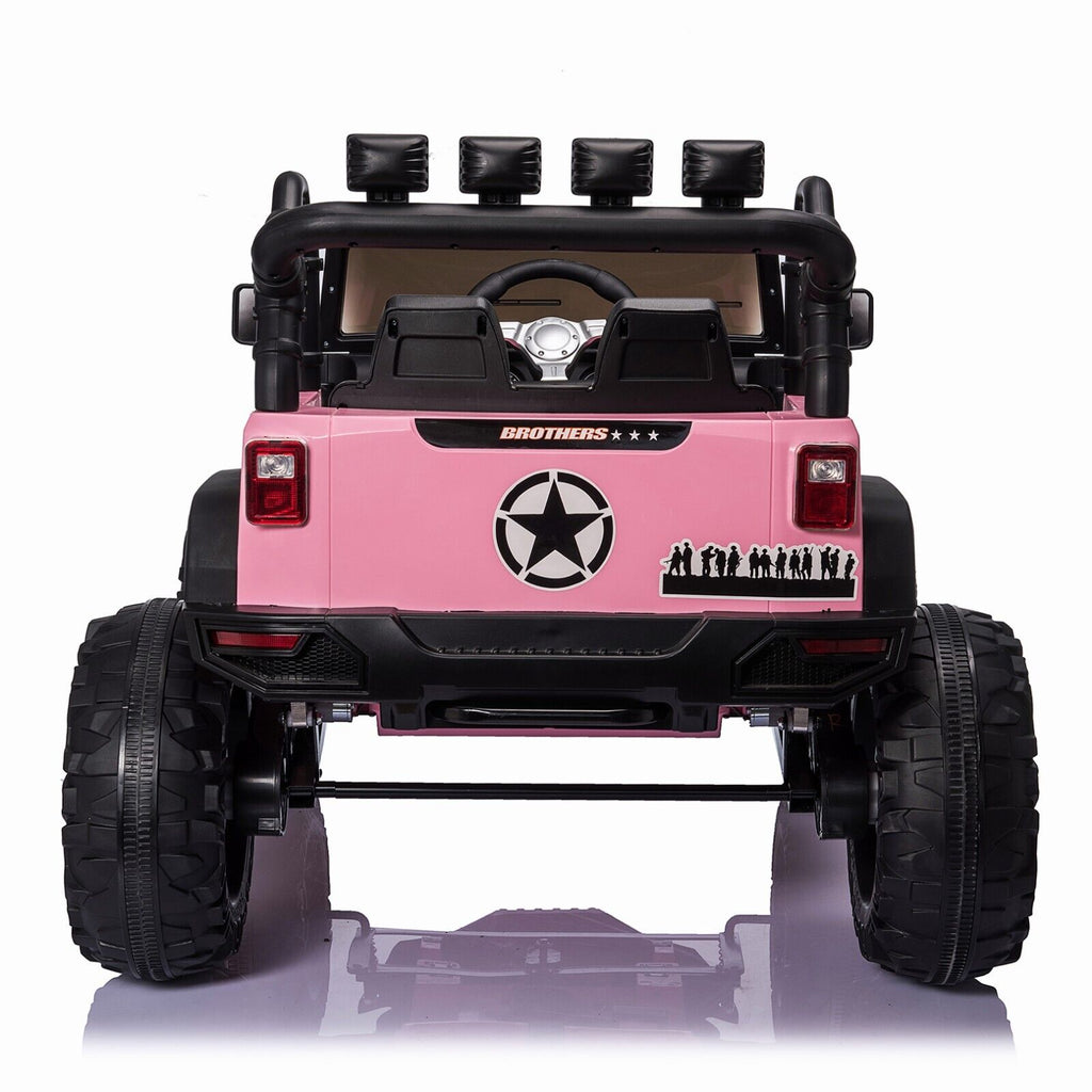 400W Electric Kids Ride On Jeep Truck with Remote Control - Perfect Xmas Gift for Outdoor Fun
