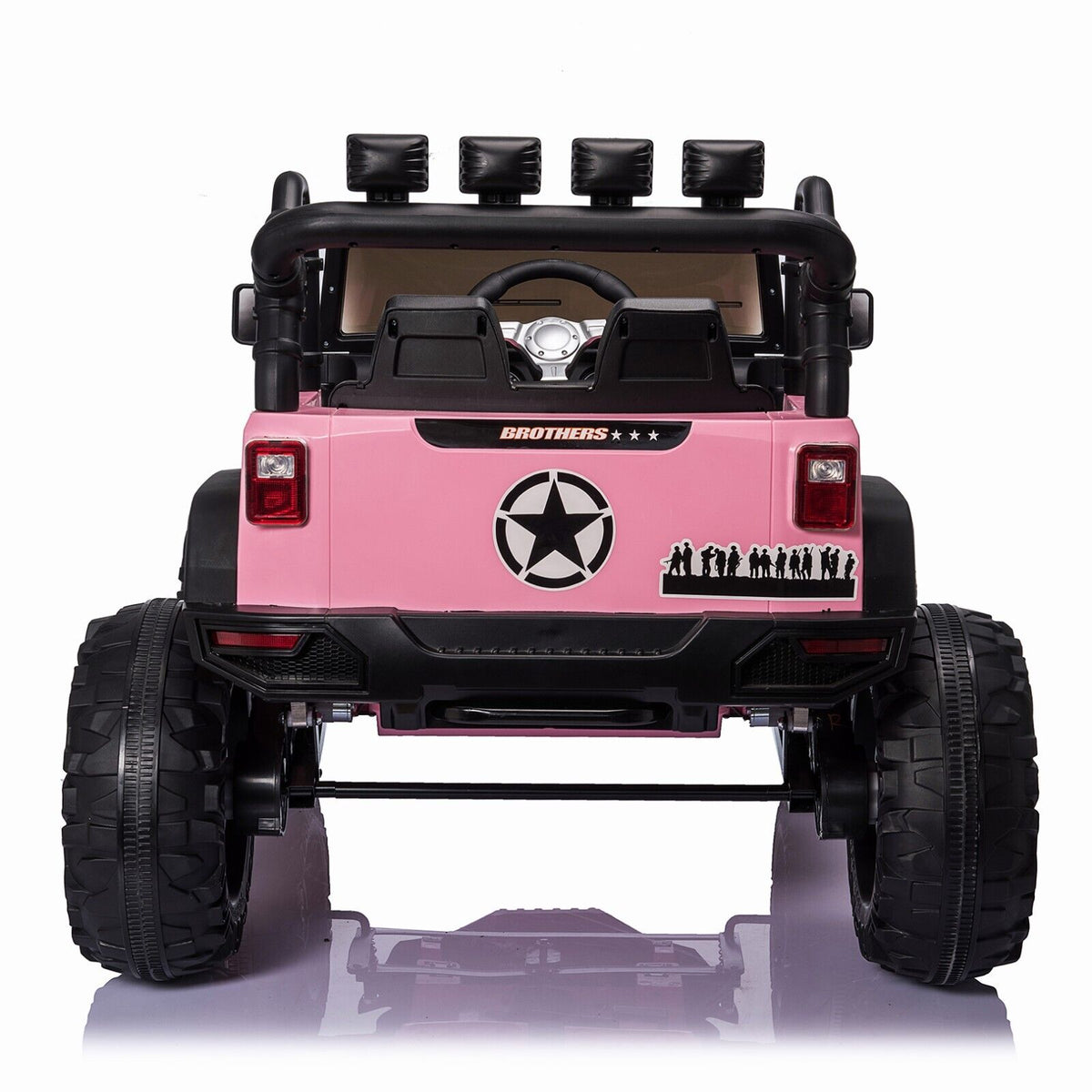 400W Electric Kids Ride On Jeep Truck with Remote Control - Perfect Xmas Gift for Outdoor Fun