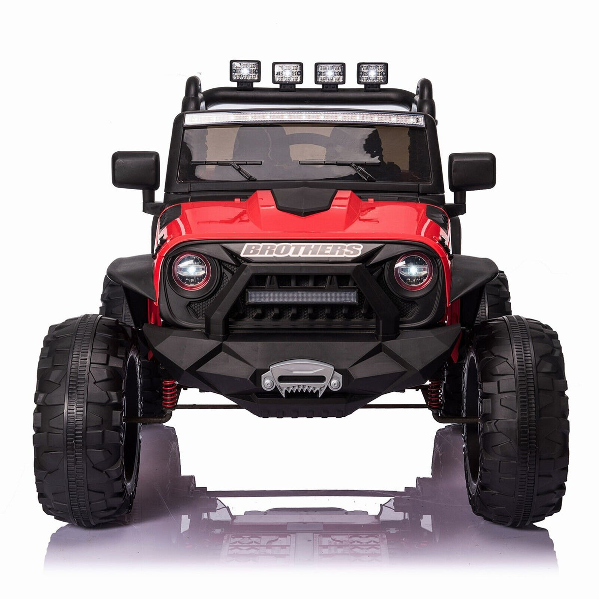 400W Electric Kids Ride On Jeep Truck with Remote Control - Perfect Xmas Gift for Outdoor Fun
