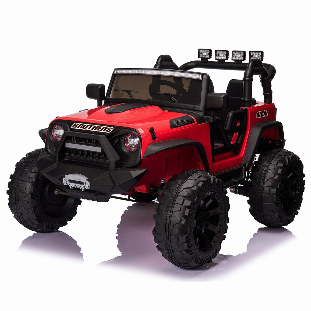 400W Electric Kids Ride On Jeep Truck with Remote Control - Perfect Xmas Gift for Outdoor Fun