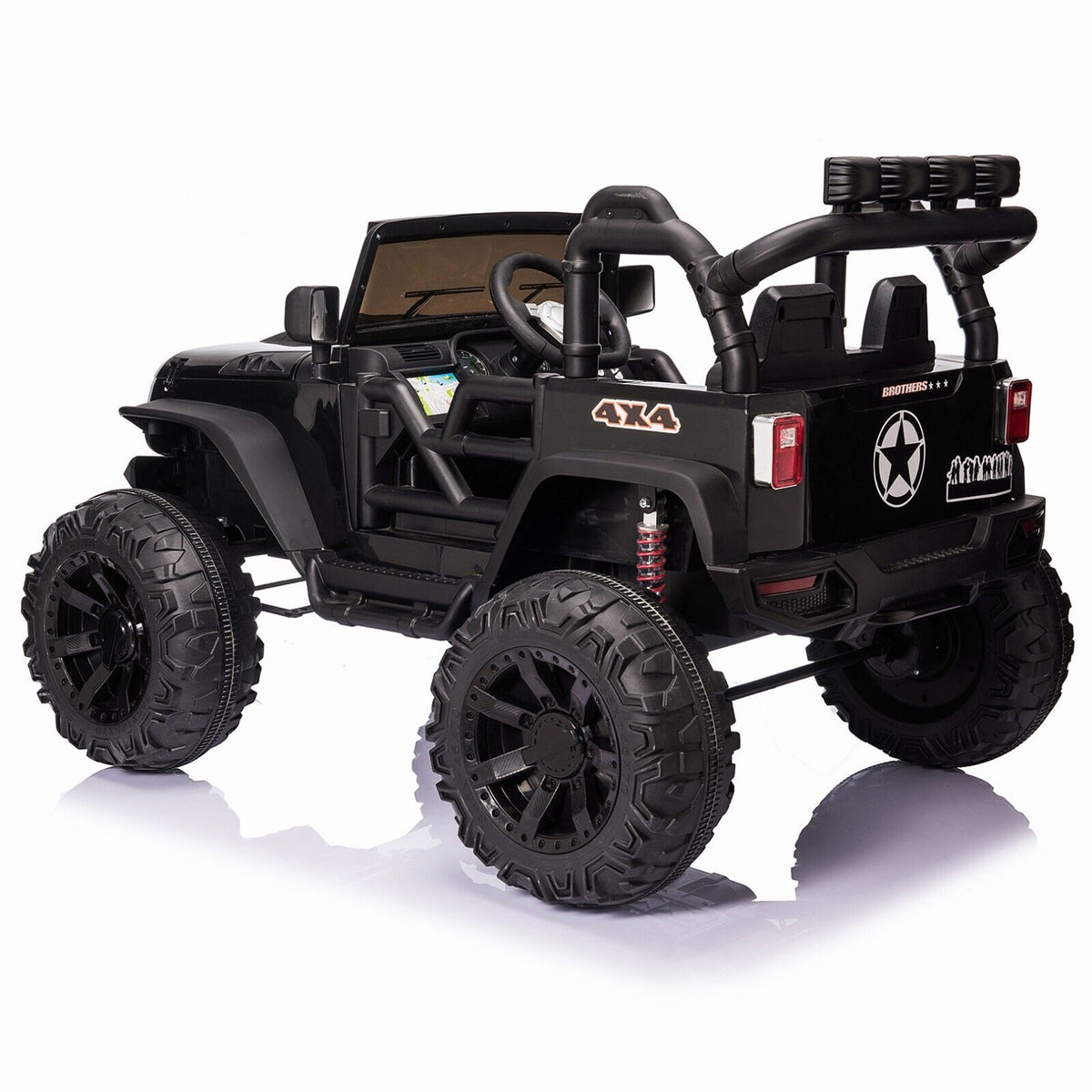 400W Electric Kids Ride On Jeep Truck with Remote Control - Perfect Xmas Gift for Outdoor Fun