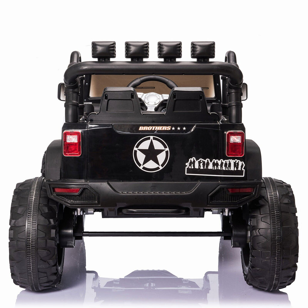 400W Electric Kids Ride On Jeep Truck with Remote Control - Perfect Xmas Gift for Outdoor Fun