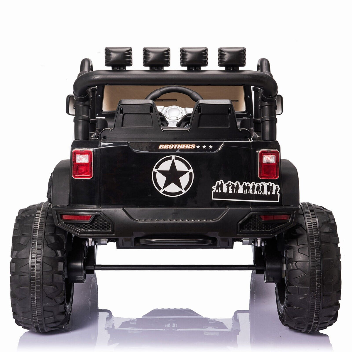 400W Electric Kids Ride On Jeep Truck with Remote Control - Perfect Xmas Gift for Outdoor Fun