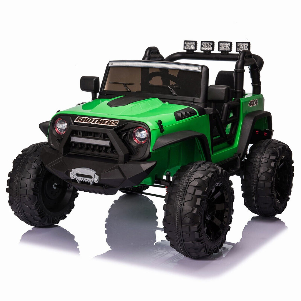 400W Electric Kids Ride On Jeep Truck with Remote Control - Perfect Xmas Gift for Outdoor Fun