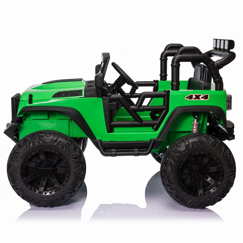 400W Electric Kids Ride On Jeep Truck with Remote Control - Perfect Xmas Gift for Outdoor Fun