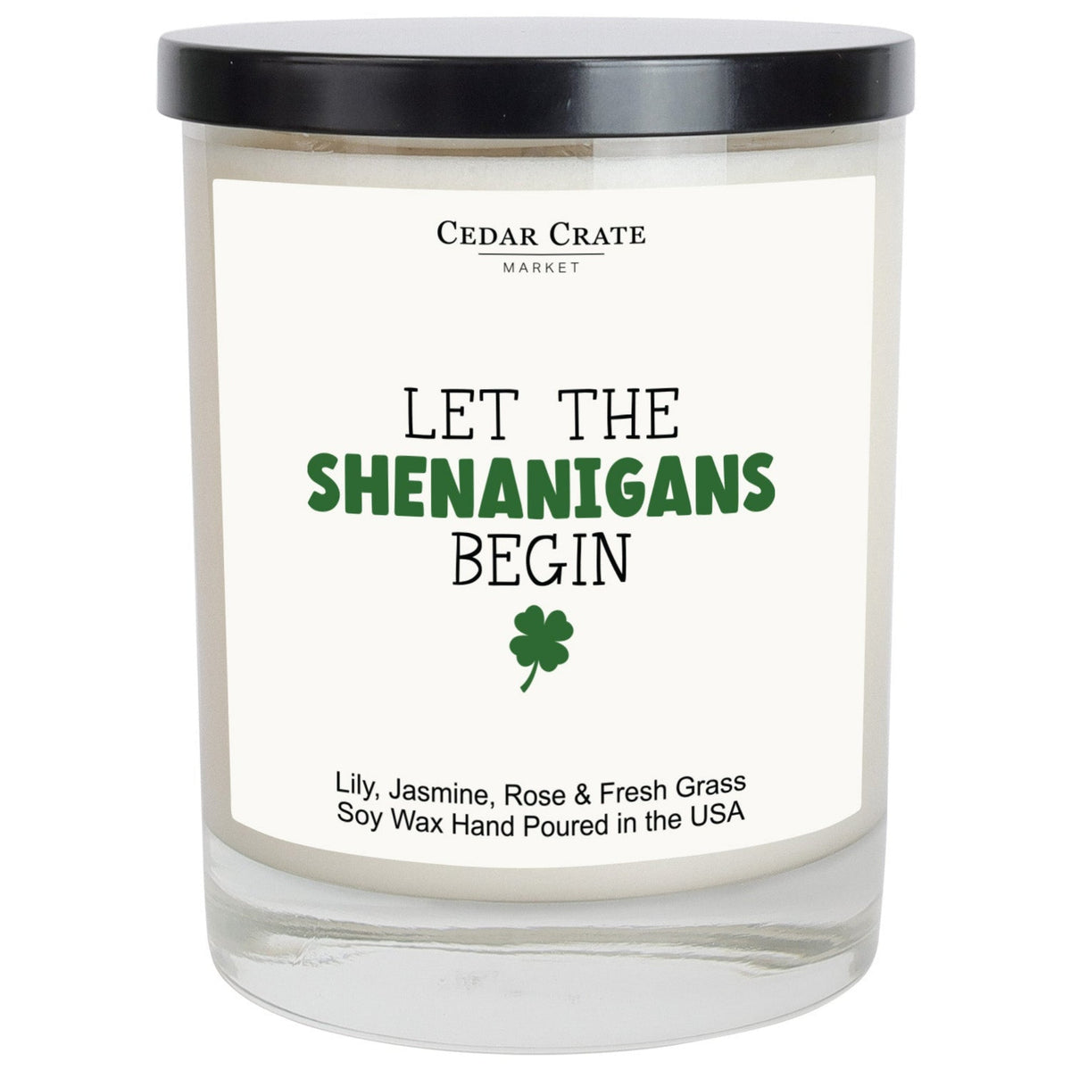 Let The Shenanigans Begin Irish St. Patrick's Day Candle