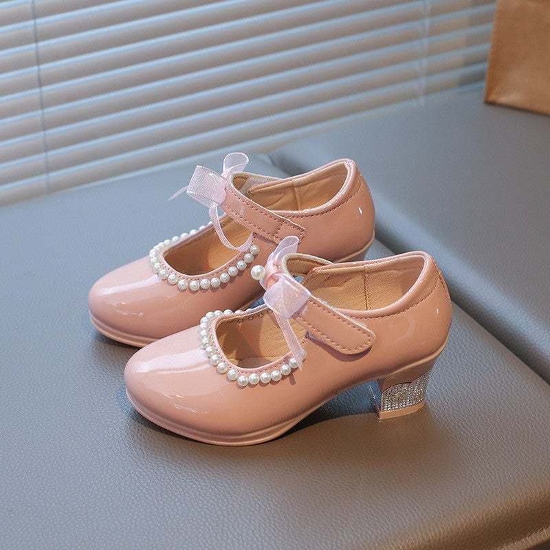 Girls' Synthetic-Leather Dress Shoes