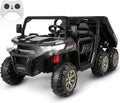 Hikole 24V 2-Seater Battery-Powered Kids Ride On Tractor with Dump Bed and RC Control