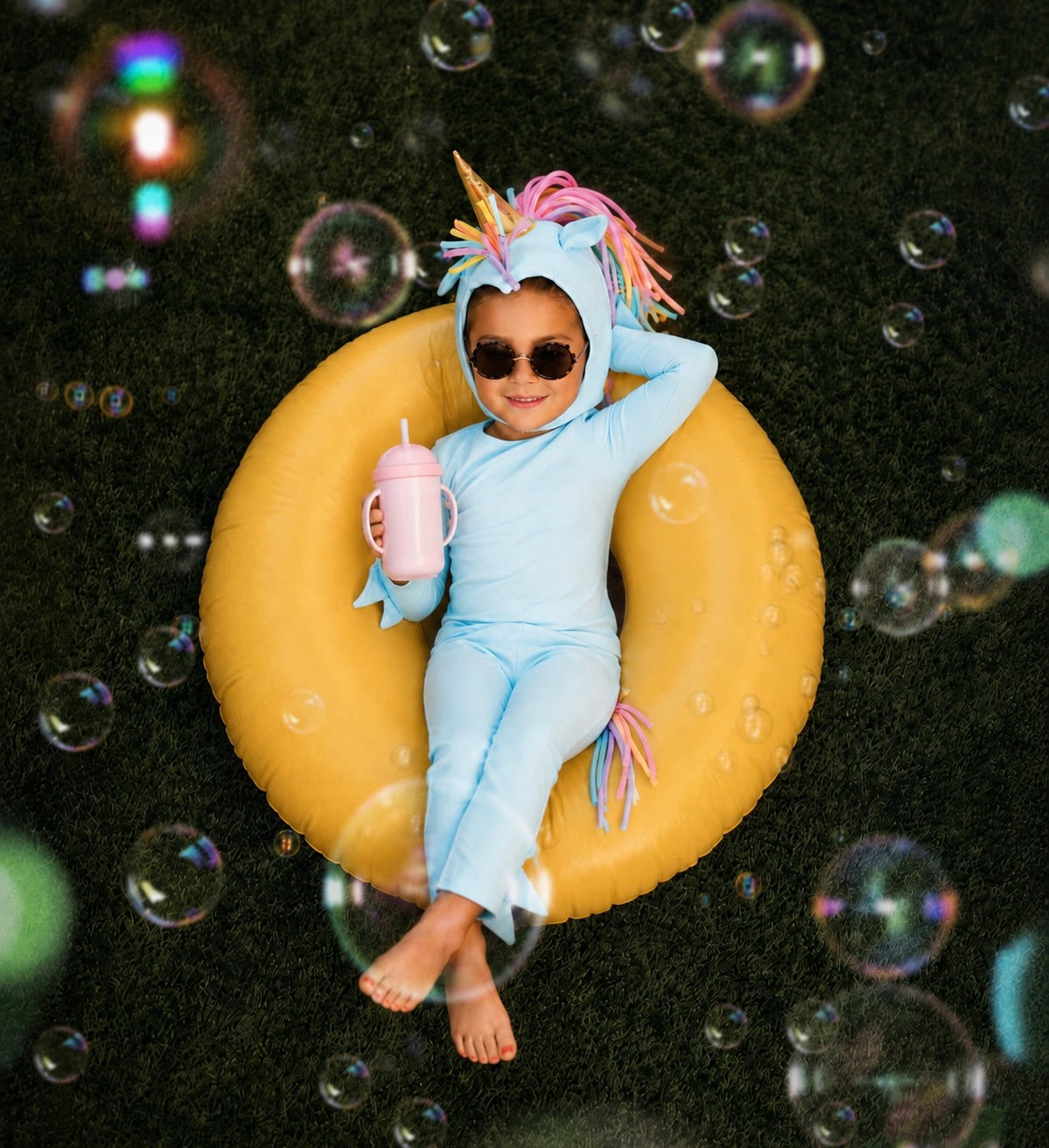 Sky Blue Unicorn Costume