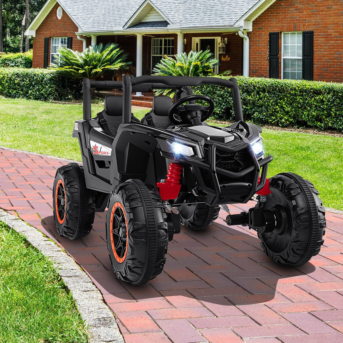 2-Seater Kids Ride on UTV with 2.4G Remote Control for over 3 Years Old Children