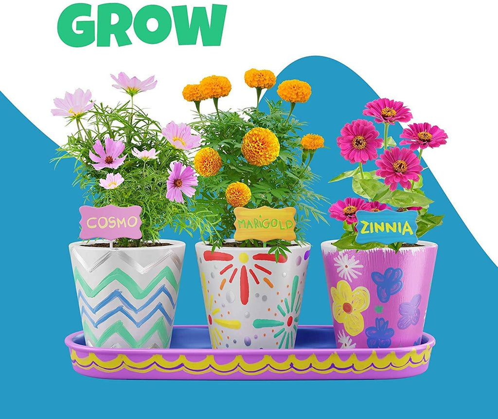 Paint & Plant Stoneware Flower Gardening Kit