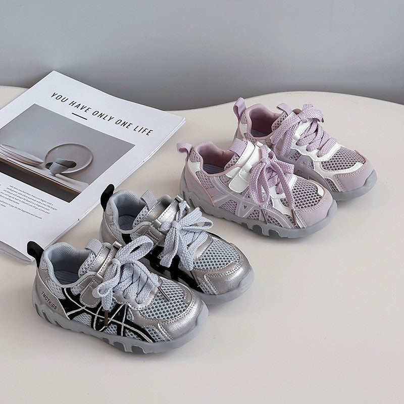 Children's Microfiber Trainers