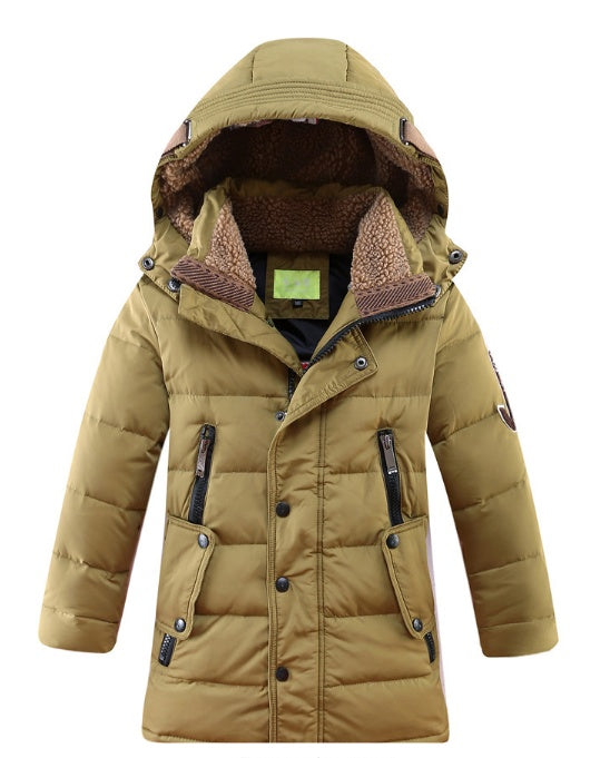 Children's Winter Jackets Duck Down Padded Children Clothing Big Boys Warm Winter Down Coat Thickening Outerwear