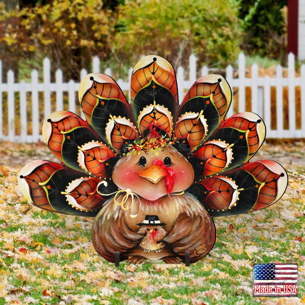 Be Thankful Turkey Sitter Halloween Outdoor Decor by Jamie Mills-Price - Thanksgiving and Halloween Decoration - 8457702F