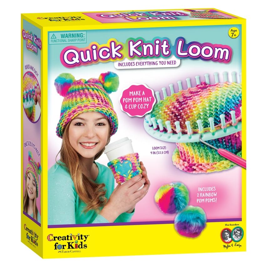 Educational Quick Knit Loom Kit – Beginner Knitting, Math & Fine Motor Skills