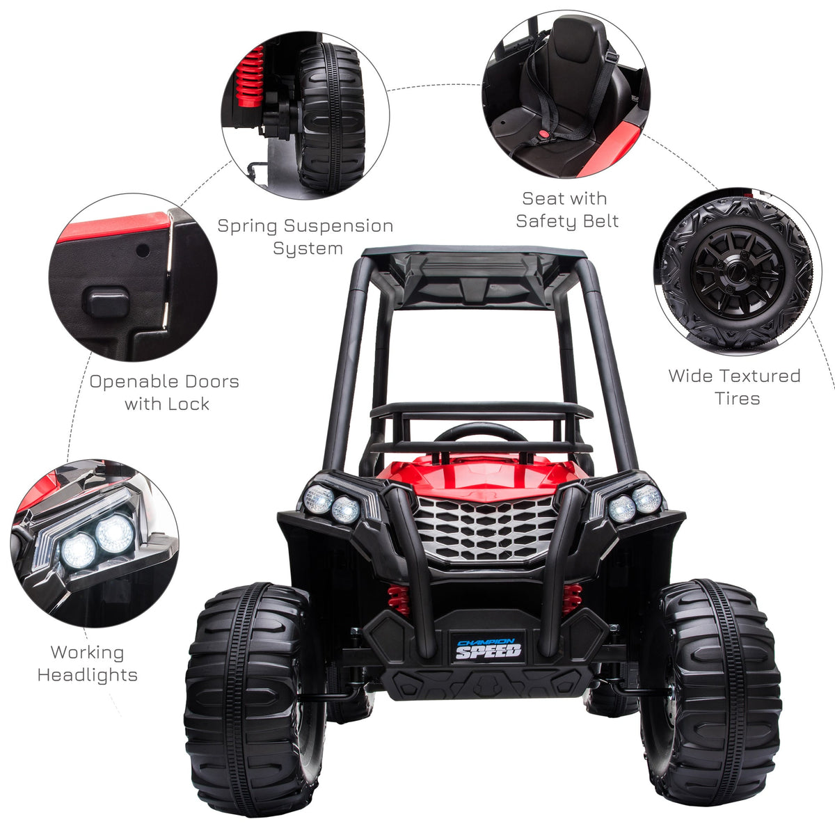 Electric ATV Car for Kids with Real Suspension and Remote Control - Perfect for Outdoor Adventures!
