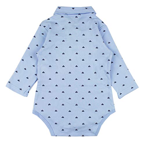 stylesilove Infant Toddler Baby Boys Blue Romper, Pants, Vest and Hat 4-Piece Gentlemen Formal Wear Clothing Set