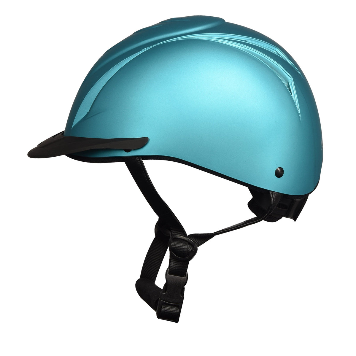 Metallic Deluxe Schooler Helmet- Teal