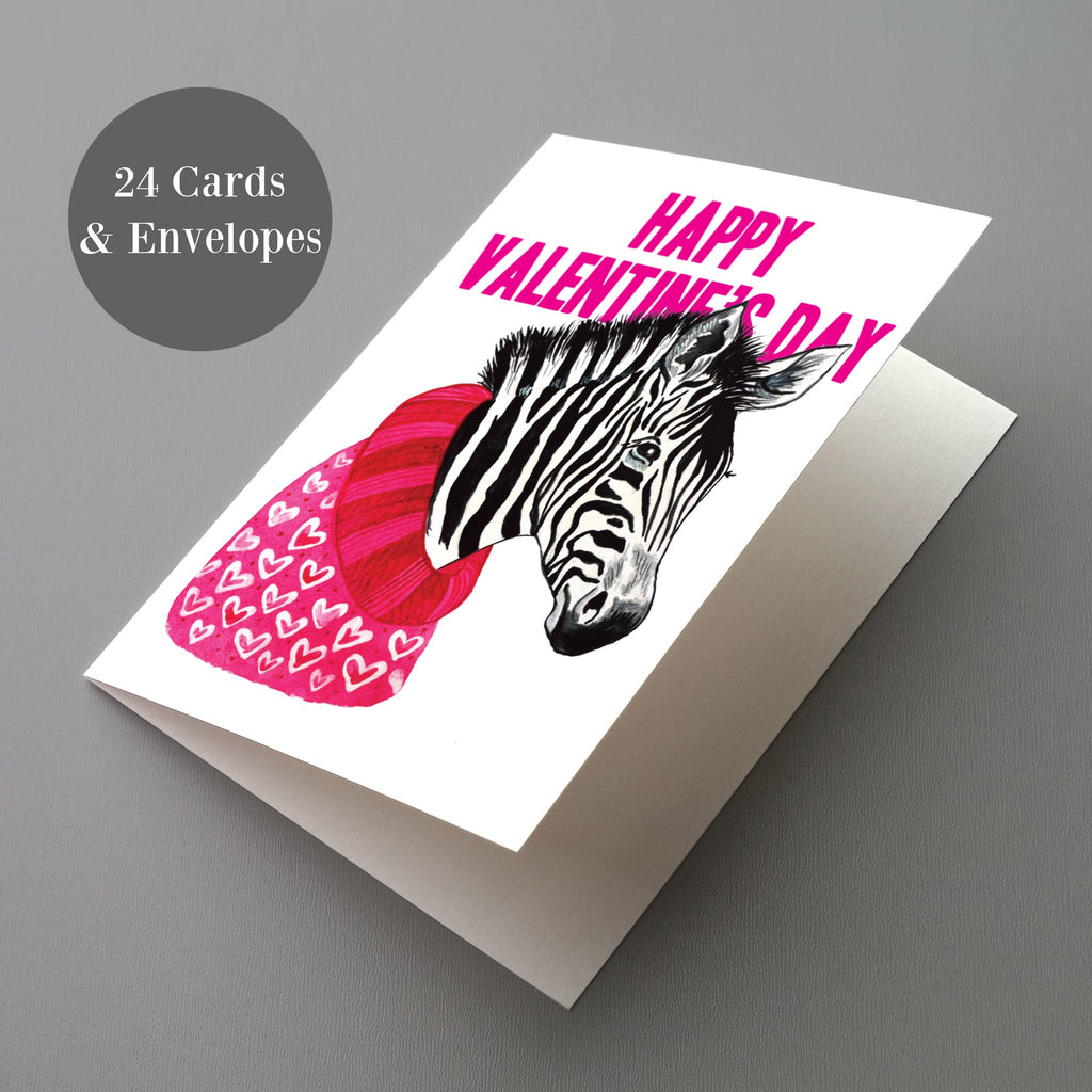 Valentine's Day Animal Cards, Set of 24